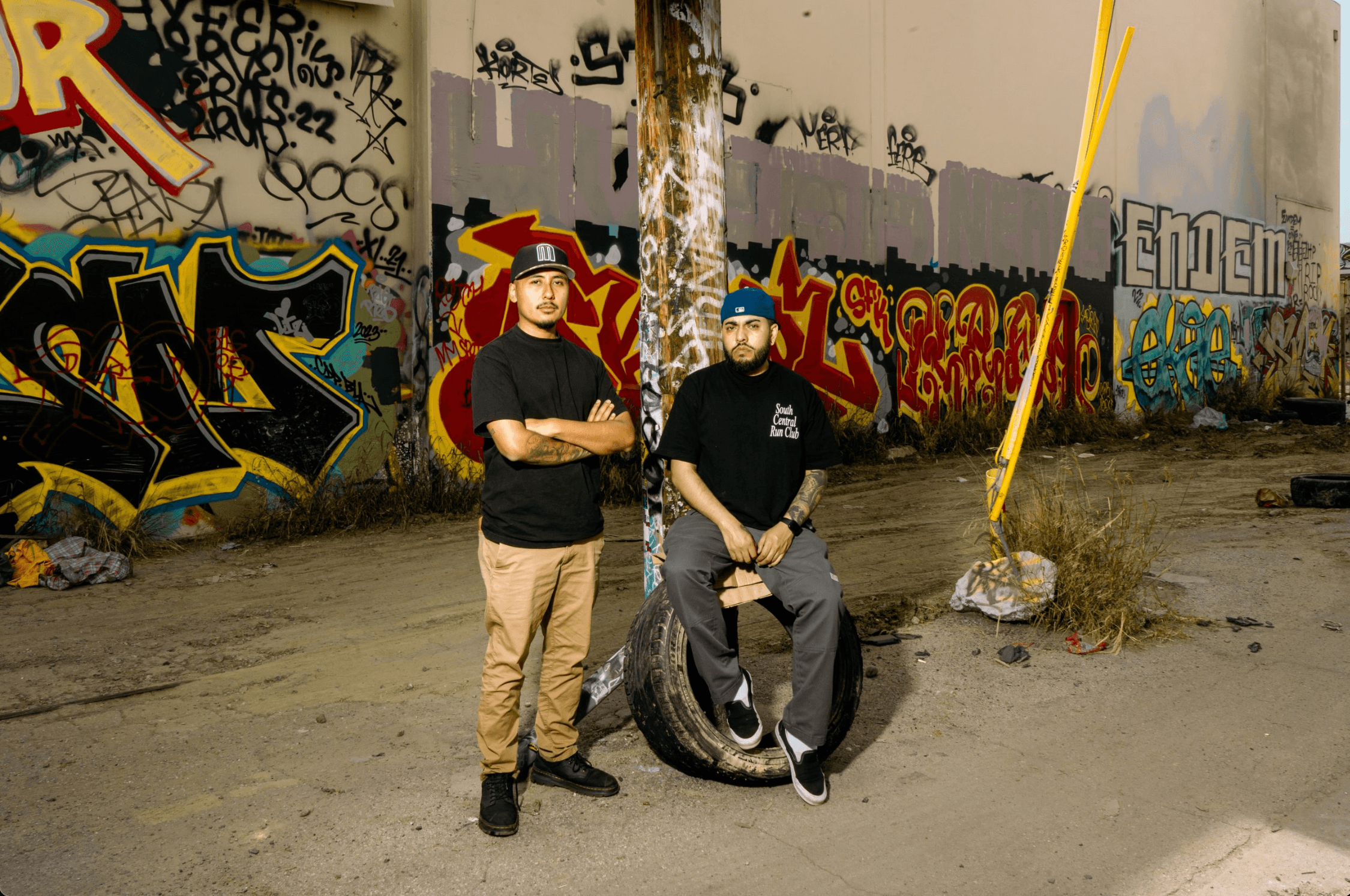 SCLA Clips founders Marvin Valencia and Erick Solis in South Central